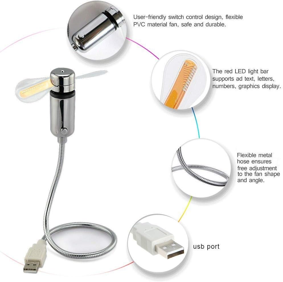 CoolTime Go – Mini USB Clock Fan