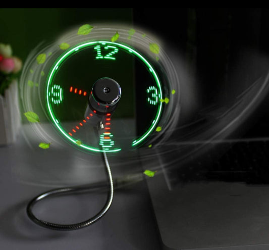 CoolTime Go – Mini USB Clock Fan