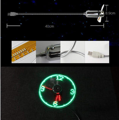 CoolTime Go – Mini USB Clock Fan