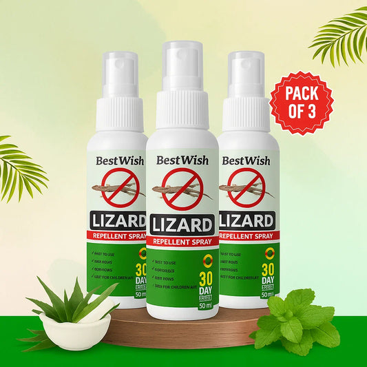 Best Wish™ Anti-Lizard Spray – Long-Lasting Protection for Homes, Kitchens & Offices
