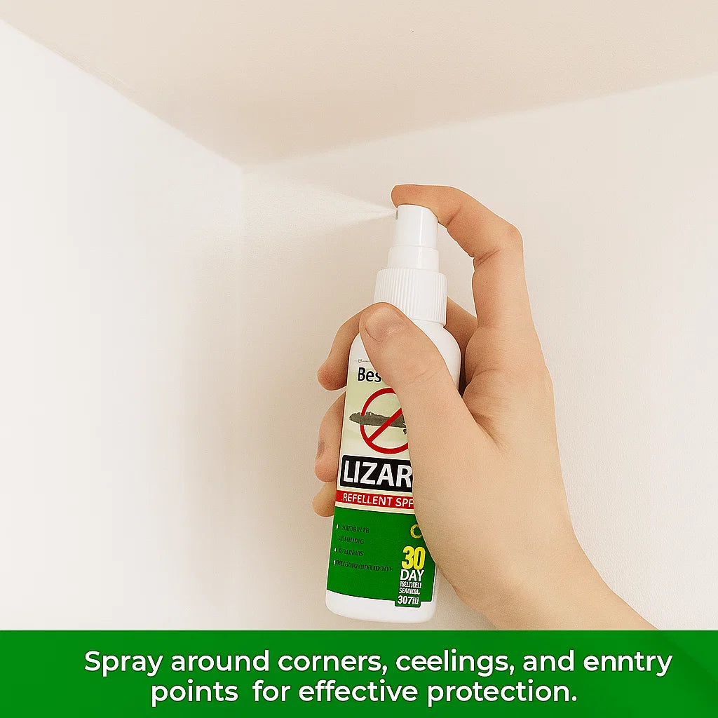 Best Wish™ Anti-Lizard Spray – Long-Lasting Protection for Homes, Kitchens & Offices